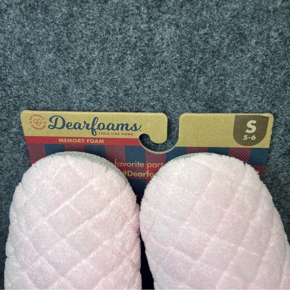 DEARFOAMS Leslie Quilted Microfiber Terry Clog Slipper - Size S 5-6 - Picture 5 of 10